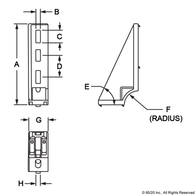 FLOOR MOUNT BRACKET RIGHT