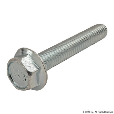 M8 X 50mm FLANGED HEX HEAD BOLT (BLUE Z