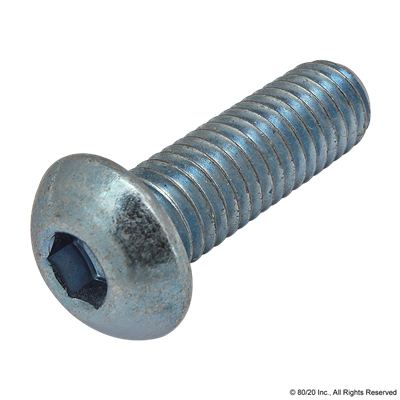 M8 X 25mm BHSCS (BLUE ZINC)