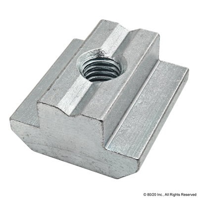 SELF-ALIGNING T-SLOT NUT 19 5X 10 6 MM