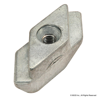  RHOMBUS NUT  M3  SLOT 8  DIE-CAST ZINC