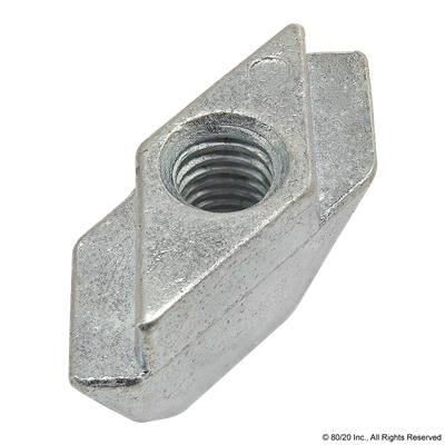  RHOMBUS NUT  M5  SLOT 8  DIE-CAST ZINC