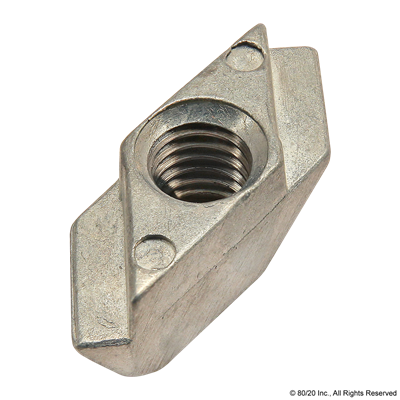  RHOMBUS NUT  M6  SLOT 8  DIE-CAST ZINC