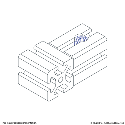 COUNTERBORE AND DRILL THRU FOR SLOT 8 C