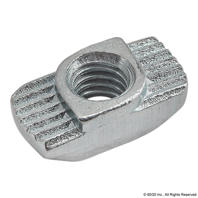 HAMMER NUT SLOT 6 M4 BLUE ZINC