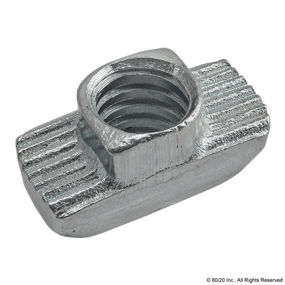 HAMMER NUT SLOT 8 1/4-20 BLUE ZINC PLAT