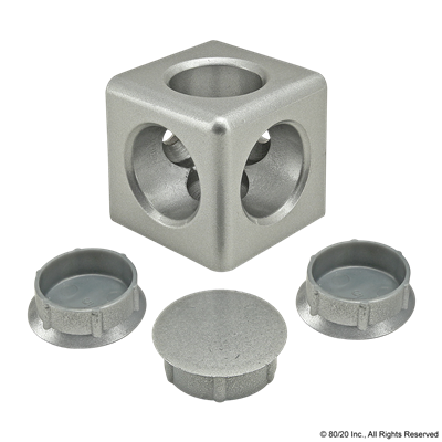 40 SERIES 3-WAY CORNER CONNECTOR  SQUAR