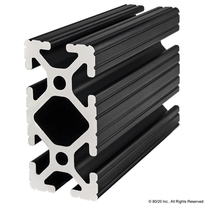 1.5 X 3 T-SLOT EXT BLACK ANODIZE