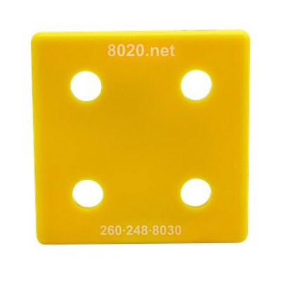 2020 END CAP YELLOW W/PUSH-INS