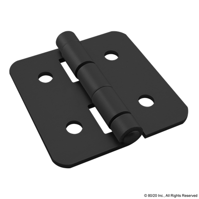 15 S ALUMINUM HINGE BLACK ANODIZE