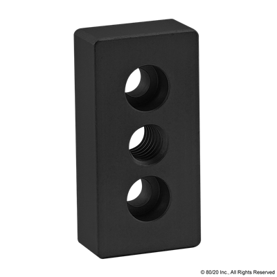 BLACK 10 S 1 X 2 BASE PLATE W/ 3/8-16