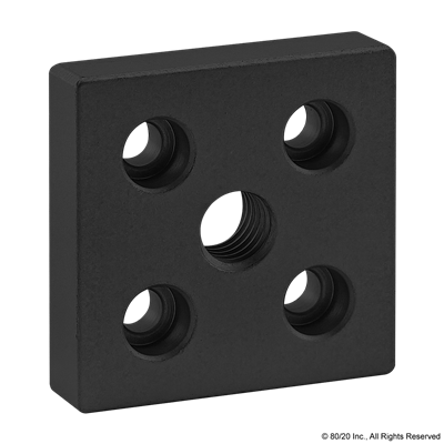 BLACK 10 S 2 X 2 BASE PLATE W/ 1/2-13