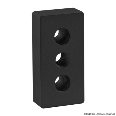 BLACK 15 S 1.5 X 3 BASE PLATE W/ 1/2-