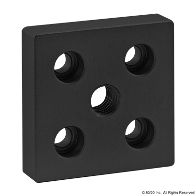 BLACK 10 S 2 X 2 BASE PLATE W/ 7/16-1