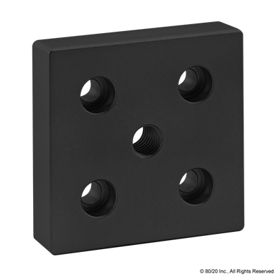 BLACK 15 S 3 X 3 BASE PLATE W/ 1/2-13