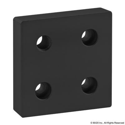 BLACK 15 S 3 X 3 BASE PLATE W/ 1/2-13