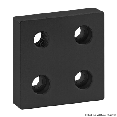 BLACK 10 S 2 X 2 BASE PLATE W/ 3/8-16