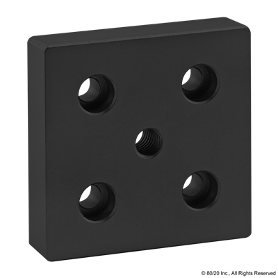 BLACK 15 S 3 X 3 BASE PLATE W/ 7/16-1