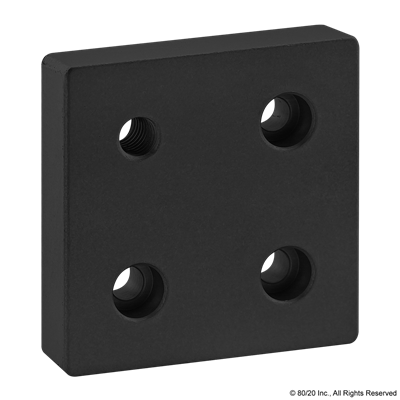 BLACK 15 S 3 X 3 BASE PLATE W/ 7/16-1