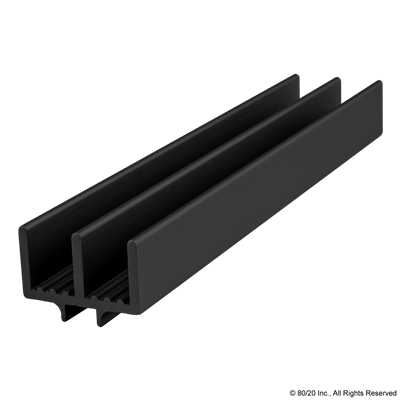 10 S LOWER DOOR TRACK BLACK ANODIZE