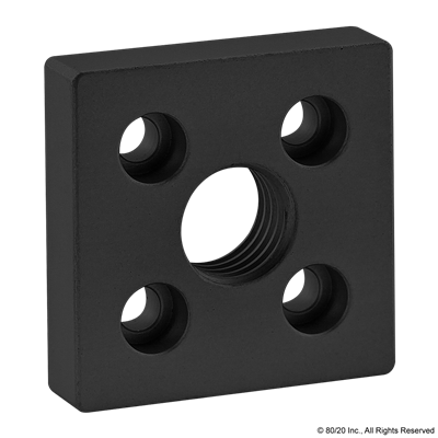 BLACK 2 X 2 BASE PLATE W/ 3/4-10 TAP