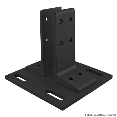 BLACK FLOOR MOUNT BASE PLATE FOR 1020