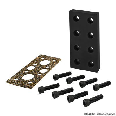 BLACK 2x4 BLANK PRESSURE MANIFOLD PLA