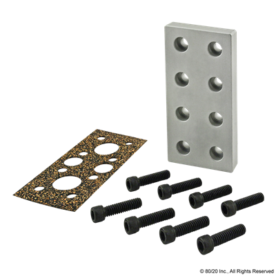 2x4 BLANK PRESSURE MANIFOLD PLATE