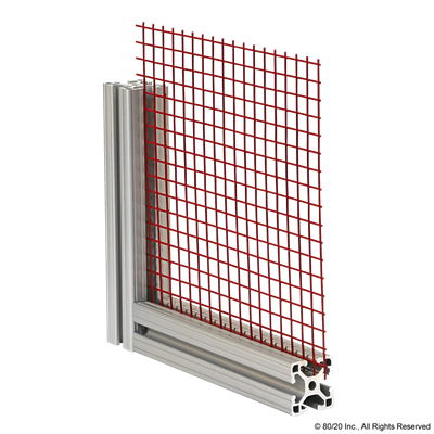 1/2X1/2 RED POWDER COATED WIRE CLOTH