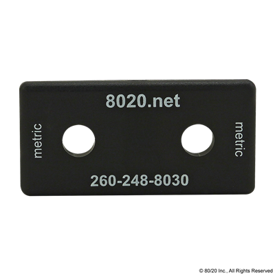 25-2550 END CAP BLACK W/PUSH-INS