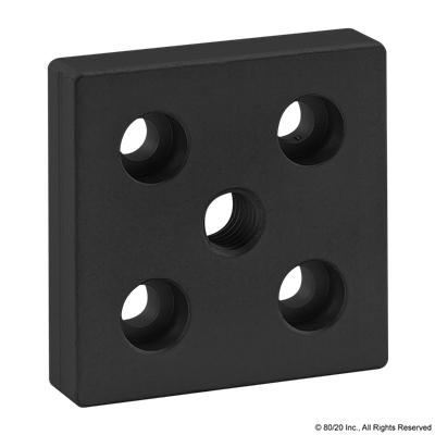 BLACK 50mm X 50mm BASE PLATE W/ M10  TA