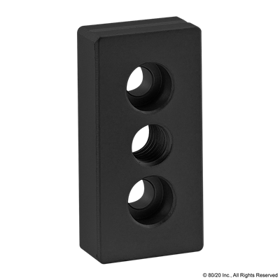 BLACK 25mm x 50mm BASE PLATE W/ M10  TA