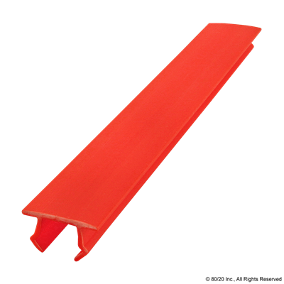 ECONOMY T-SLOT COVER  RED 2M  45 SERIES