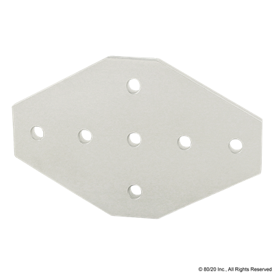 25 S 7 HOLE CROSS FLAT PLATE