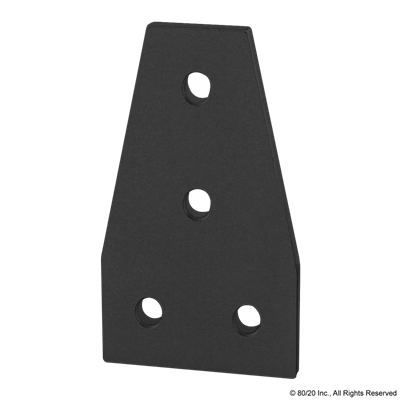 BLACK 25 S 4 HOLE TEE FLAT PLATE