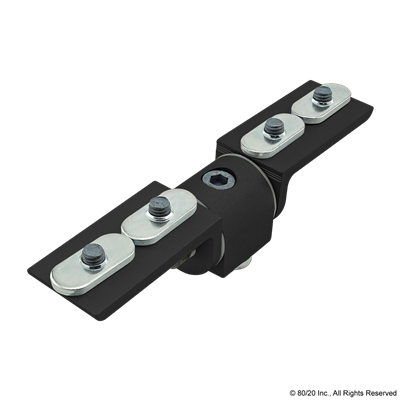 BLACK 25 S 90 DEGREE LIVING HINGE W/ L