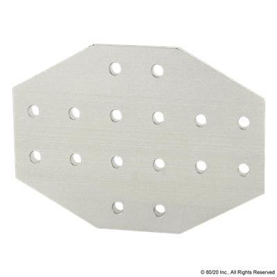 25 S 16 HOLE CROSS FLAT PLATE