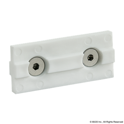 25 S DOUBLE KEYED WHITE UNIBEARING PAD