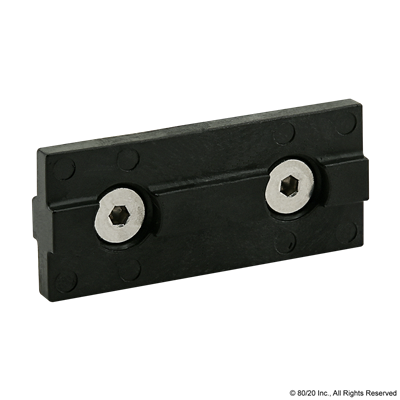 25 S DOUBLE KEYED BLACK UNIBEARING PAD