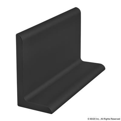 25mm X 50mm X 4mm ANGLE BLACK ANODIZE