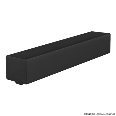 PANEL MOUNT BLOCK PROFILE BLACK ANODIZE