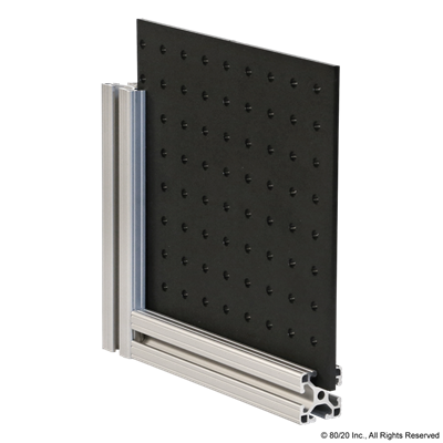 6.35MM BLACK HDPE PEGBOARD