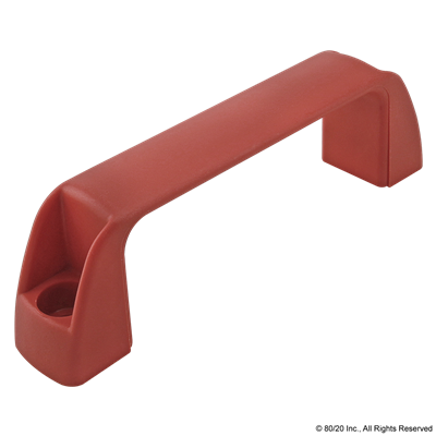 MEDIUM PLASTIC DOOR HANDLE-RED