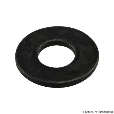 #8 SAE FLAT WASHER BLACK ZINC