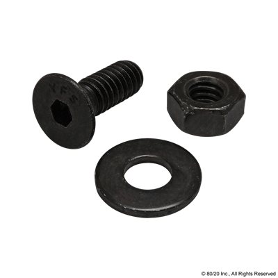 1/4-20 X .75 FHSCS W/ HEX NUT& WASHER