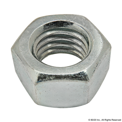 1/2-13 JAM HEX NUT ZINC