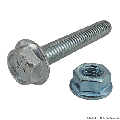 M8 X 50mm FLANGE HEX HEAD BOLT &M8-1.25