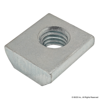 40 S M8 X 1.25 STANDARD T-NUT [BRIGHT]