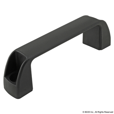 MEDIUM PLASTIC DOOR HANDLE-BLACK