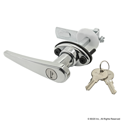 LOCKING DOOR LATCH WITH KEY